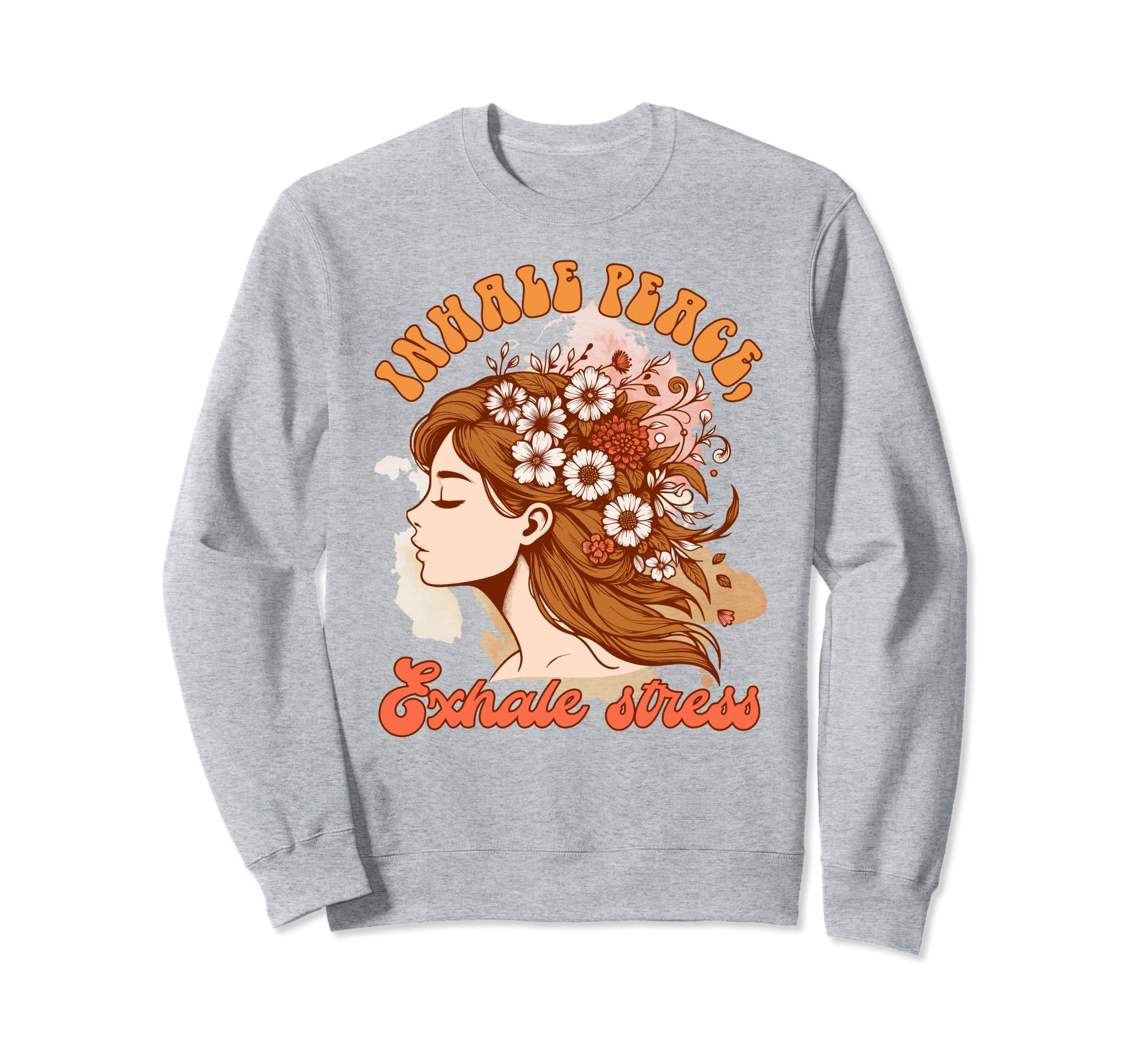 Anxiety Mental Health Depression Inhale Sweatshirt - Graphic Print Unisex - T-Shirt, Sweatshirt, Hoodie