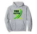 Heart Wear Green Mental Health Hoodie - Aesthetic Graphic for Adults - T-Shirt, Sweatshirt, Hoodie