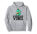 Dragon Reading Book Worm Nerd School Read Hoodie - Unique Graphic Men Women - T-Shirt, Sweatshirt, Hoodie