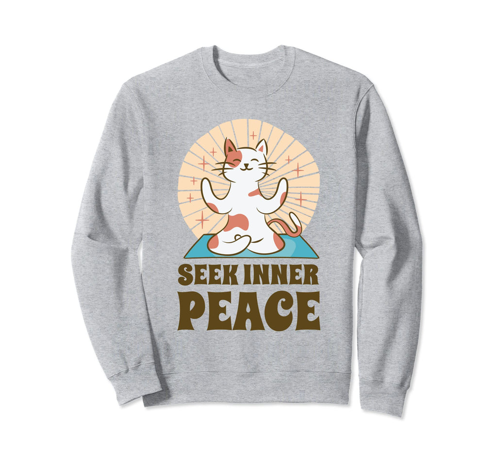 Seek Inner Peace Calmness Sweatshirt - Fun Novelty Design for Adults - T-Shirt, Sweatshirt, Hoodie