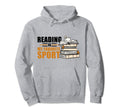 Reading Is My Favorite Sport Introvert Hoodie - Graphic Print for Adults - T-Shirt, Sweatshirt, Hoodie
