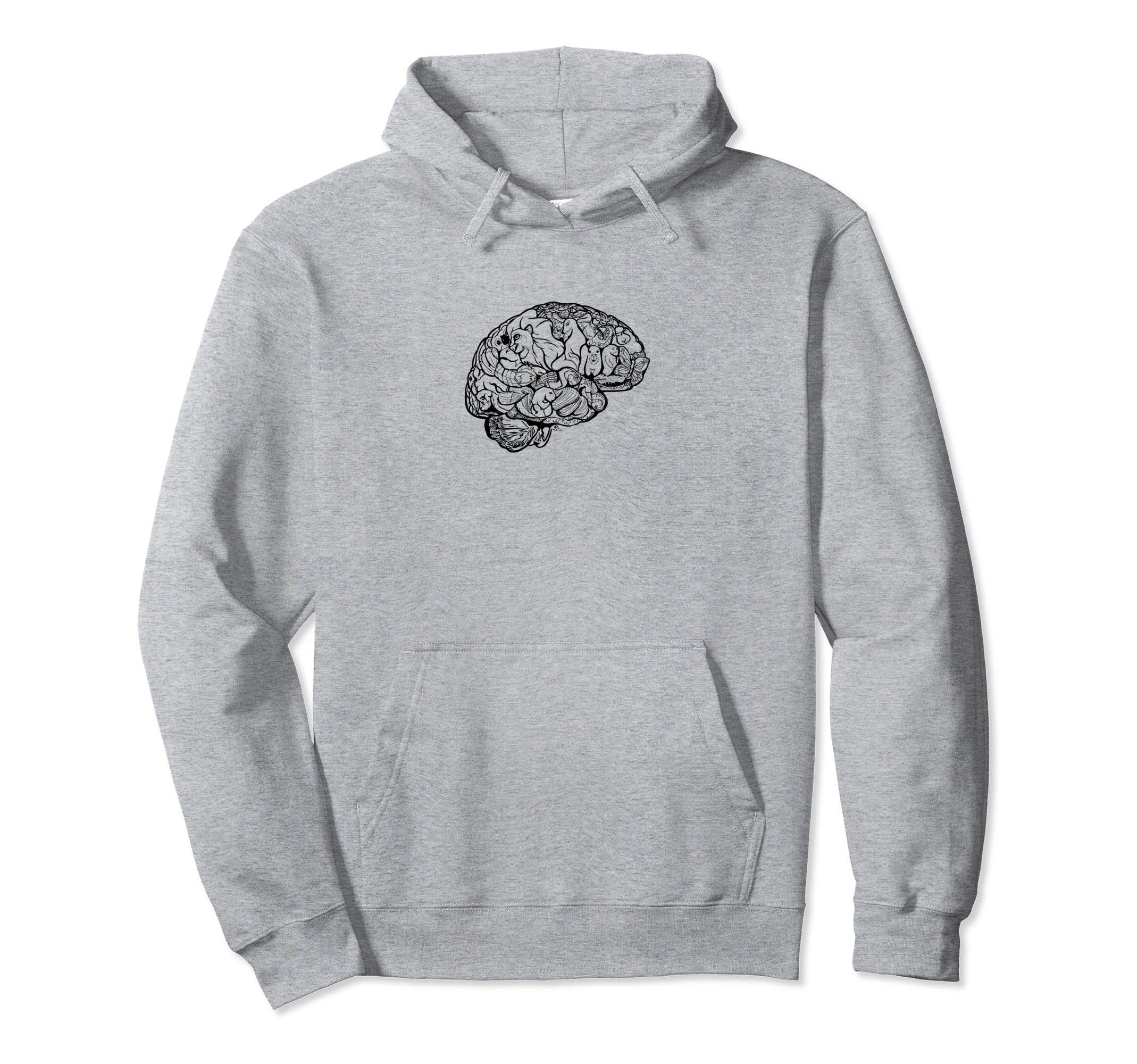 Creative Brain Animal Designer Autistic Hoodie - Trendy Graphic for Adults - T-Shirt, Sweatshirt, Hoodie