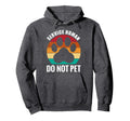 Service Human Do Not Pet Funny Dog Hoodie - Novelty Apparel for Adults - T-Shirt, Sweatshirt, Hoodie