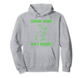Animal Strong Mind Soft Heart Mental Health Hoodie - Graphic Print Unisex - T-Shirt, Sweatshirt, Hoodie
