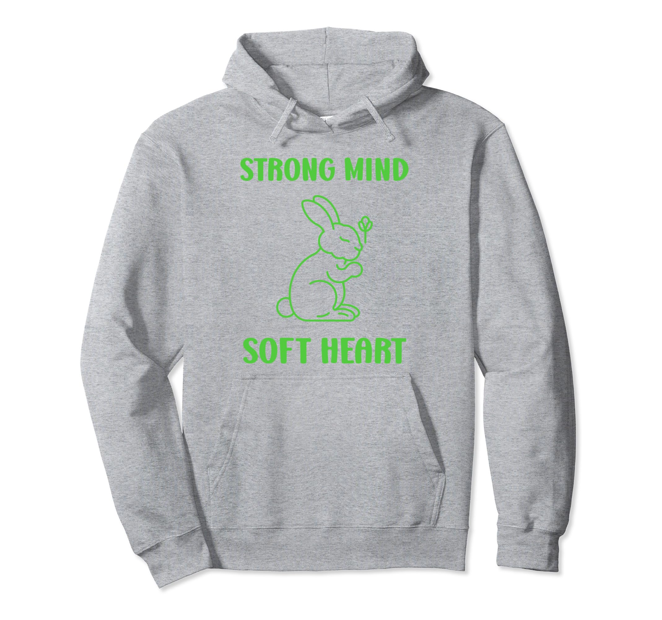 Animal Strong Mind Soft Heart Mental Health Hoodie - Graphic Print Unisex - T-Shirt, Sweatshirt, Hoodie