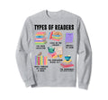 Funny Types Readers Bookworm Book Sweatshirt - Custom Art Print for Adults - T-Shirt, Sweatshirt, Hoodie