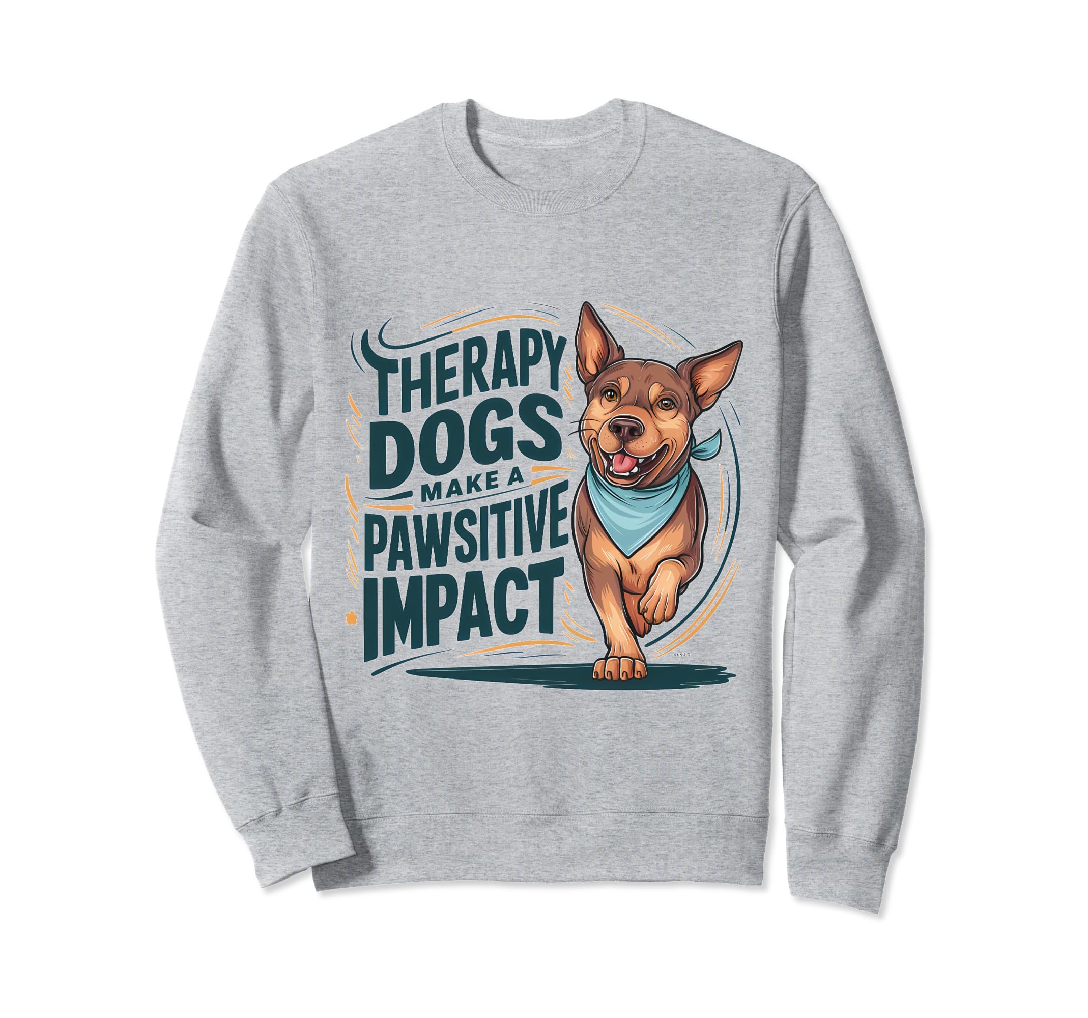 Therapy Dog Team Pawsitive Impact Sweatshirt - Minimalist Print for Adults - T-Shirt, Sweatshirt, Hoodie