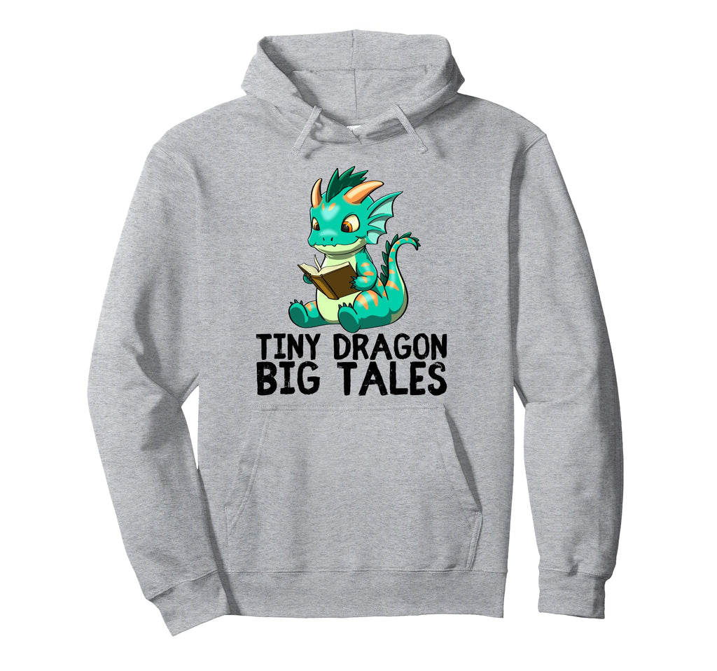 Dragon Reading Book Worm Nerd School Read Hoodie - Custom Art Print Unisex - T-Shirt, Sweatshirt, Hoodie