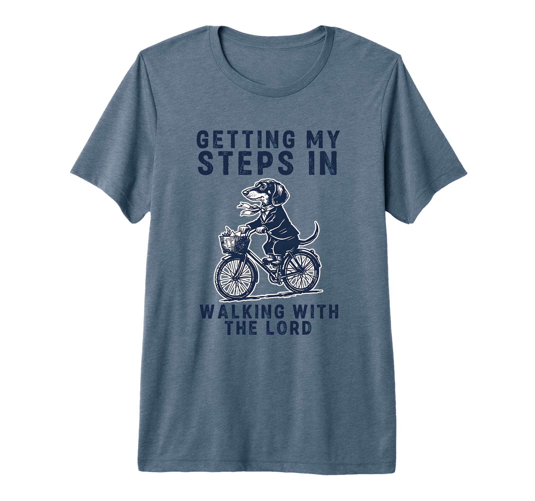 Getting My Steps Walking Lord Dachshund Tri T-Shirt - Graphic Print Unisex - T-Shirt, Sweatshirt, Hoodie