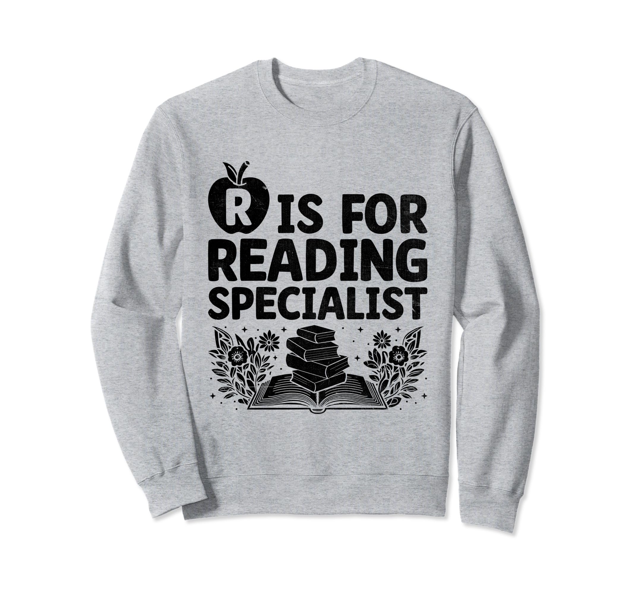 R Is Reading Specialist Books Book Sweatshirt - Custom Art Print Unisex - T-Shirt, Sweatshirt, Hoodie