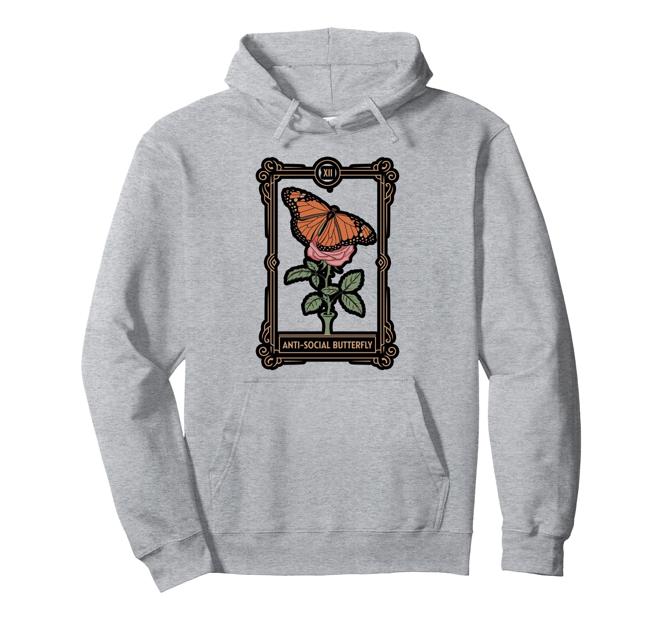Anti Social Butterfly Tarot Hoodie - Custom Art Print Men Women - T-Shirt, Sweatshirt, Hoodie