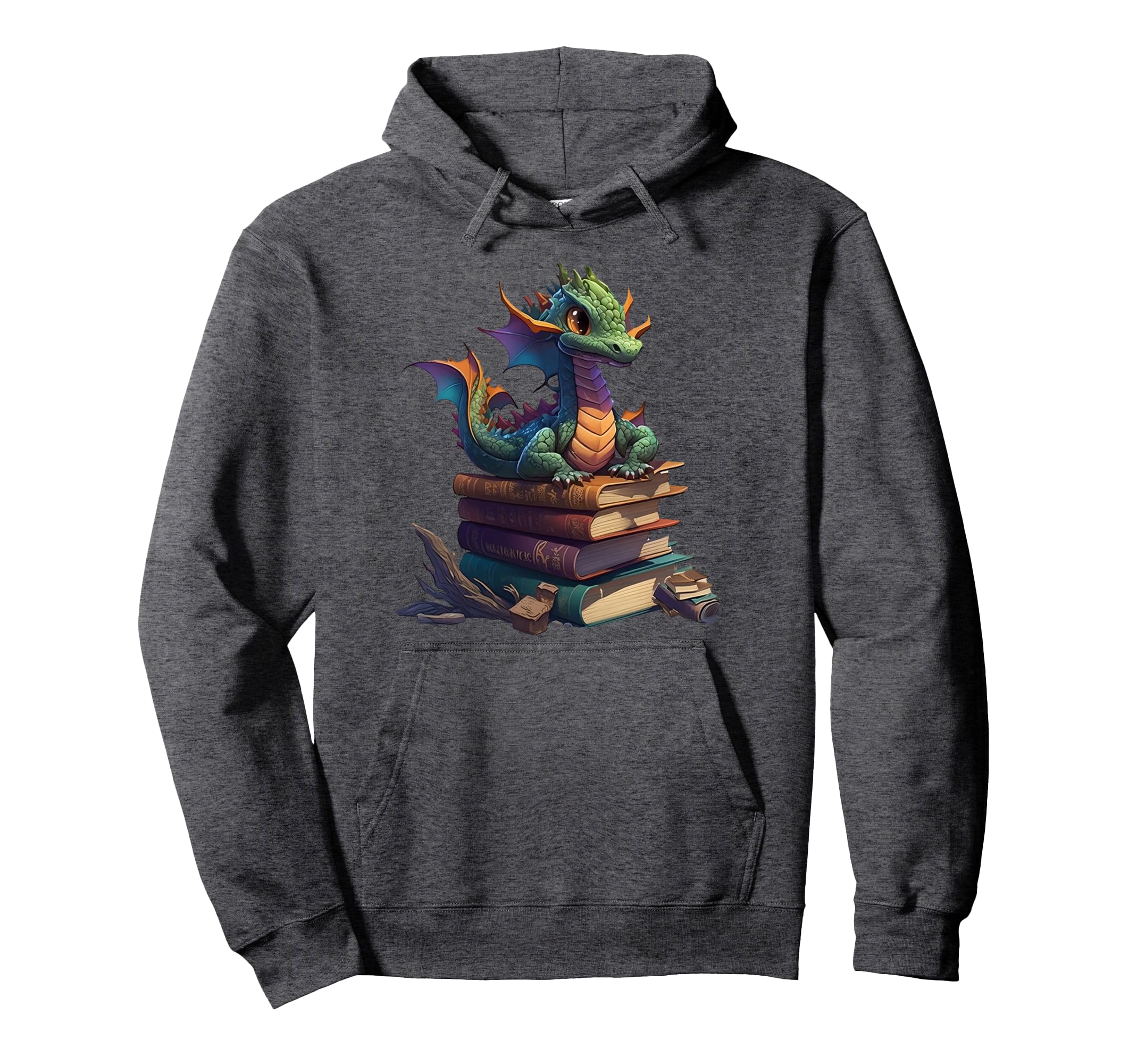 Book Lover Dragon Fans Book Reading Hoodie - Custom Art Print Unisex - T-Shirt, Sweatshirt, Hoodie