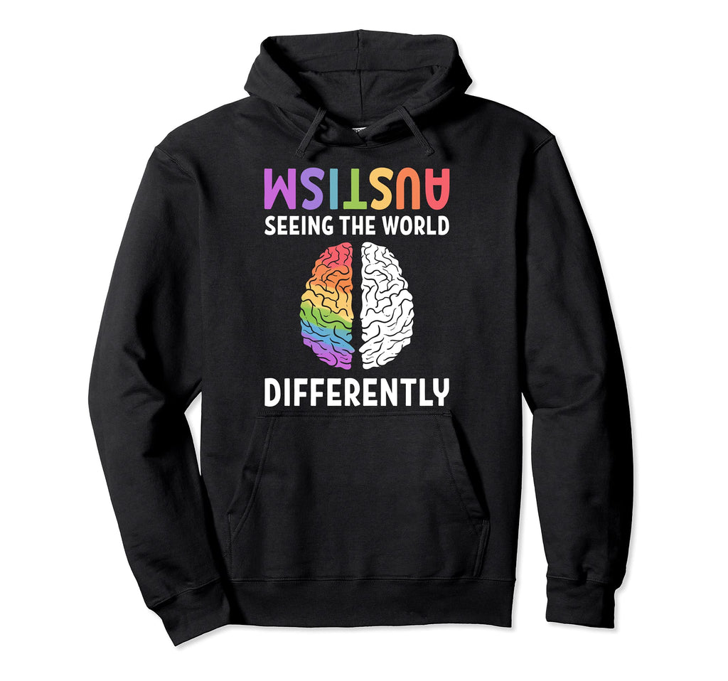 Autism Neurodiversity Autism Seeing World Hoodie - Novelty Apparel Unisex - T-Shirt, Sweatshirt, Hoodie