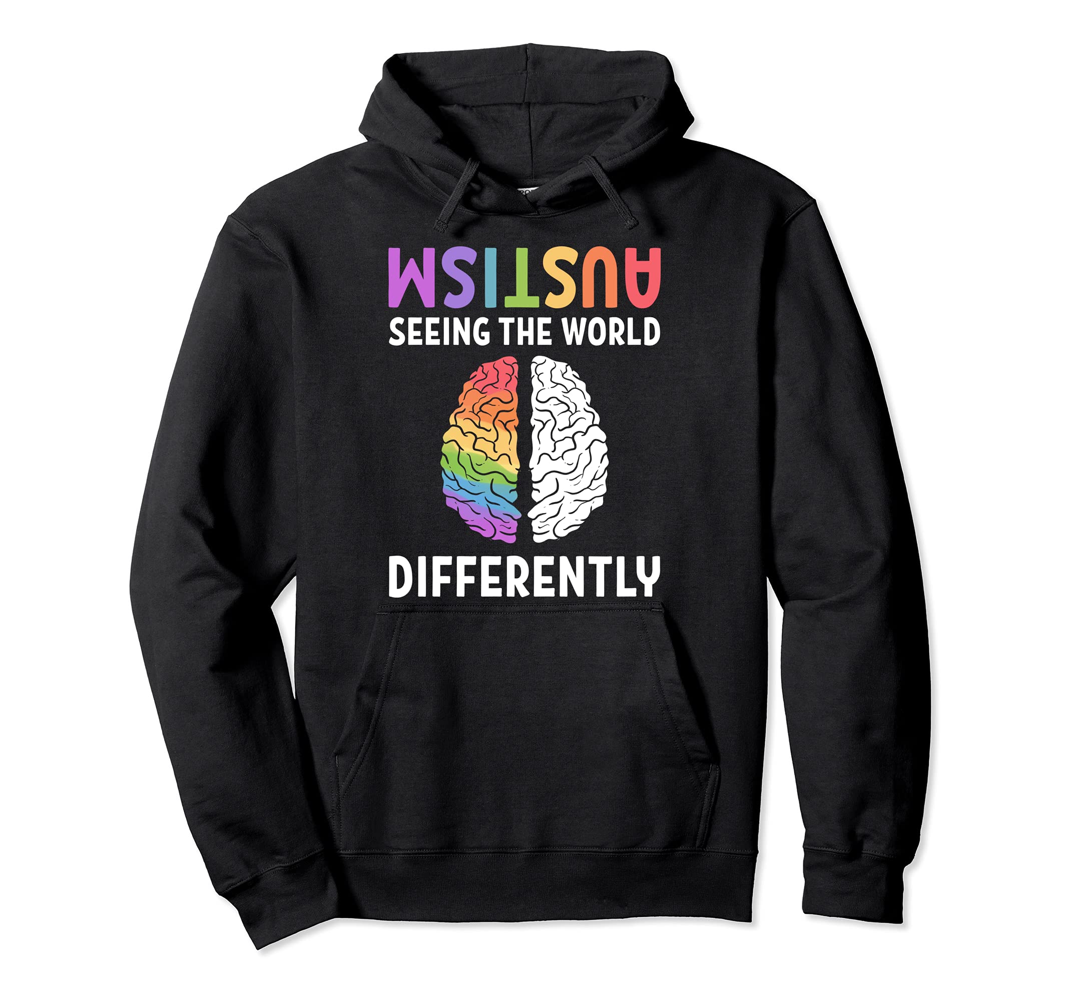 Autism Neurodiversity Autism Seeing World Hoodie - Novelty Apparel Unisex - T-Shirt, Sweatshirt, Hoodie