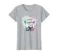 Crazy Crystal Lady Healing Stones T-Shirt - Aesthetic Graphic Unisex - T-Shirt, Sweatshirt, Hoodie