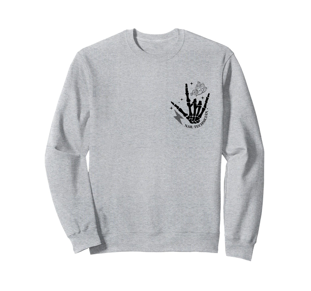 Nail Tech Rockin Self Care Sweatshirt - Trendy Graphic Men Women - T-Shirt, Sweatshirt, Hoodie