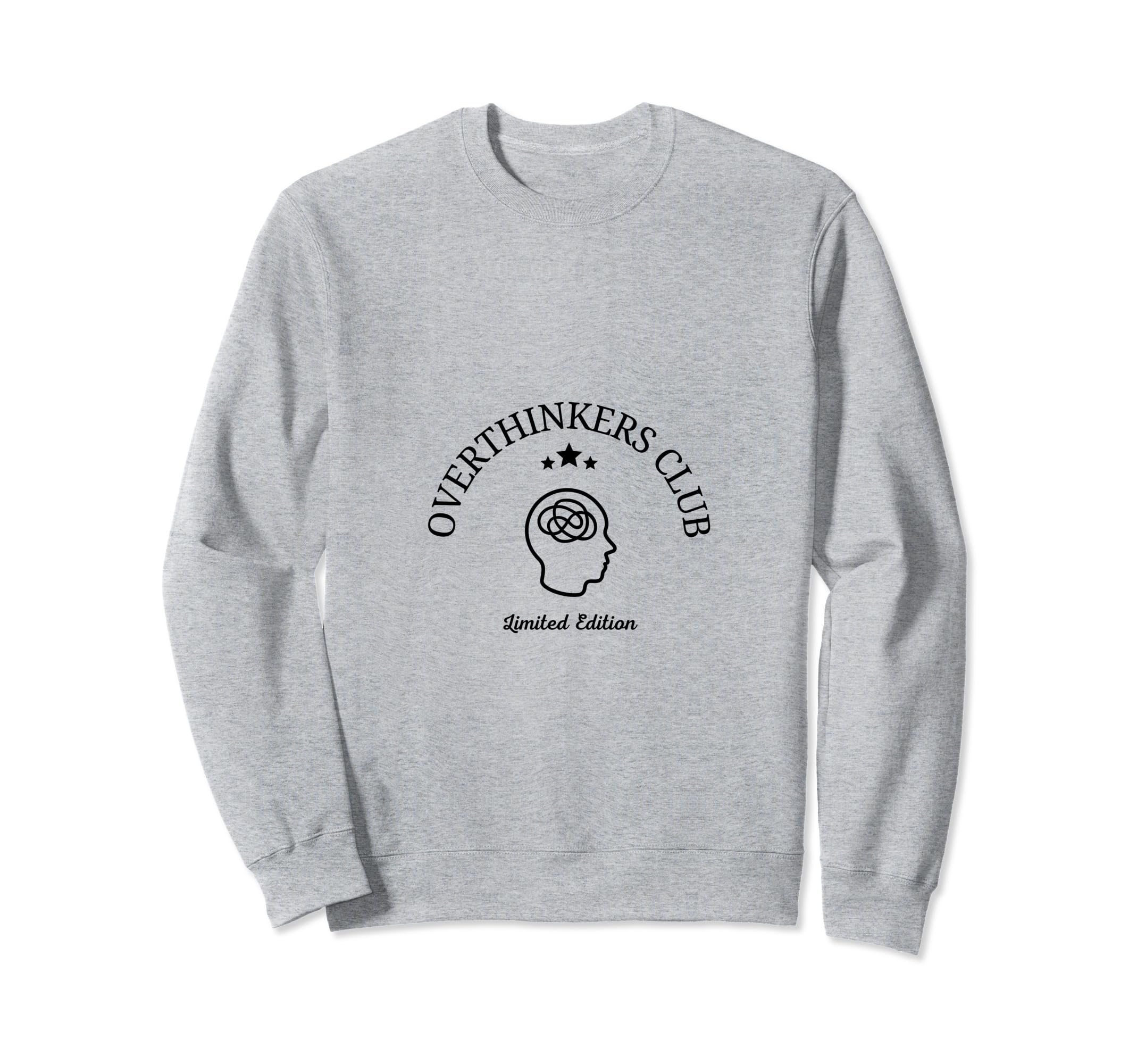Overthinkers Club Sweatshirt - Aesthetic Graphic Men Women - T-Shirt, Sweatshirt, Hoodie