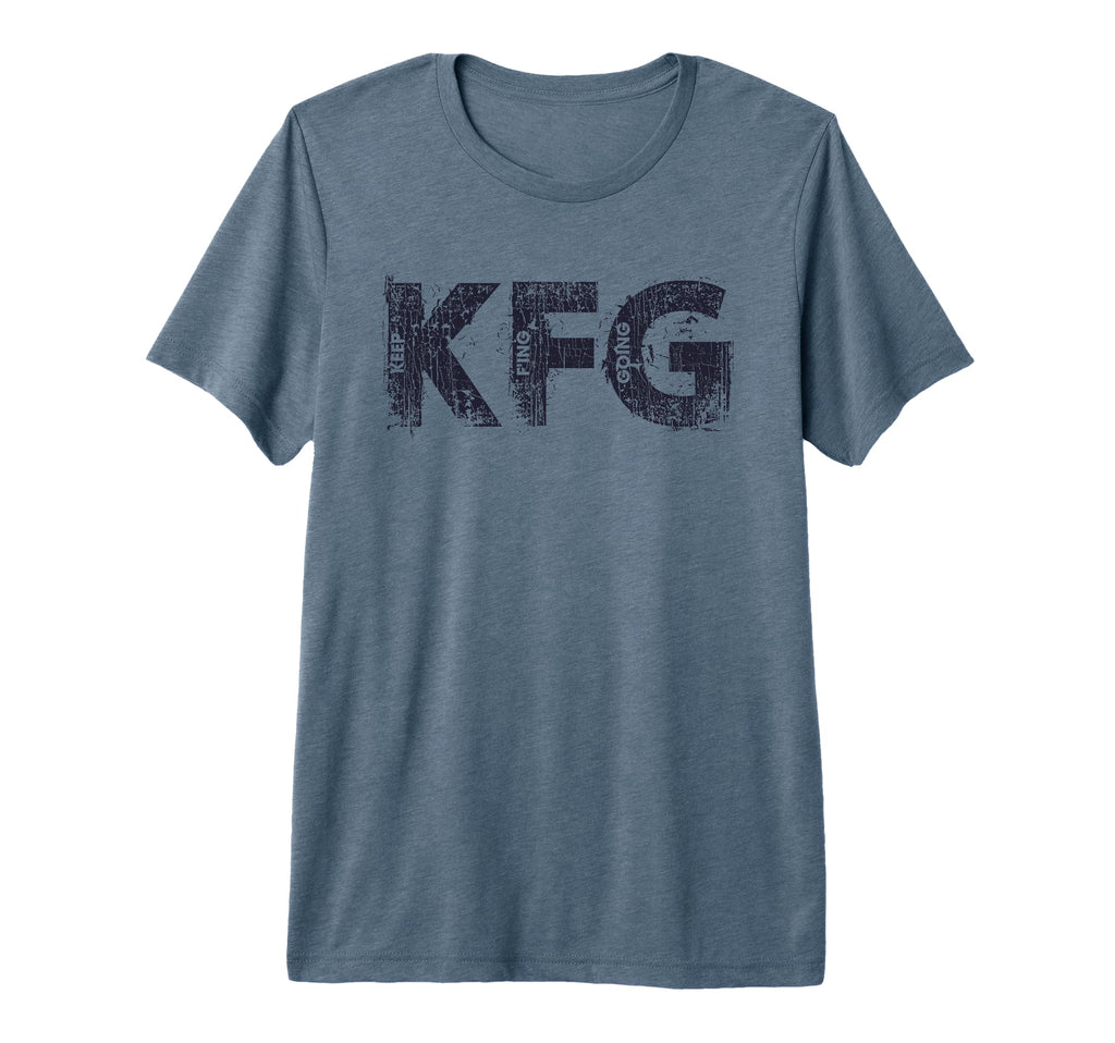 Keep Fing Going Distressed T-Shirt - Minimalist Print Men Women - T-Shirt, Sweatshirt, Hoodie