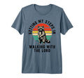 Getting My Steps Walking Lord Raccoon Tri T-Shirt - Novelty Apparel Unisex - T-Shirt, Sweatshirt, Hoodie