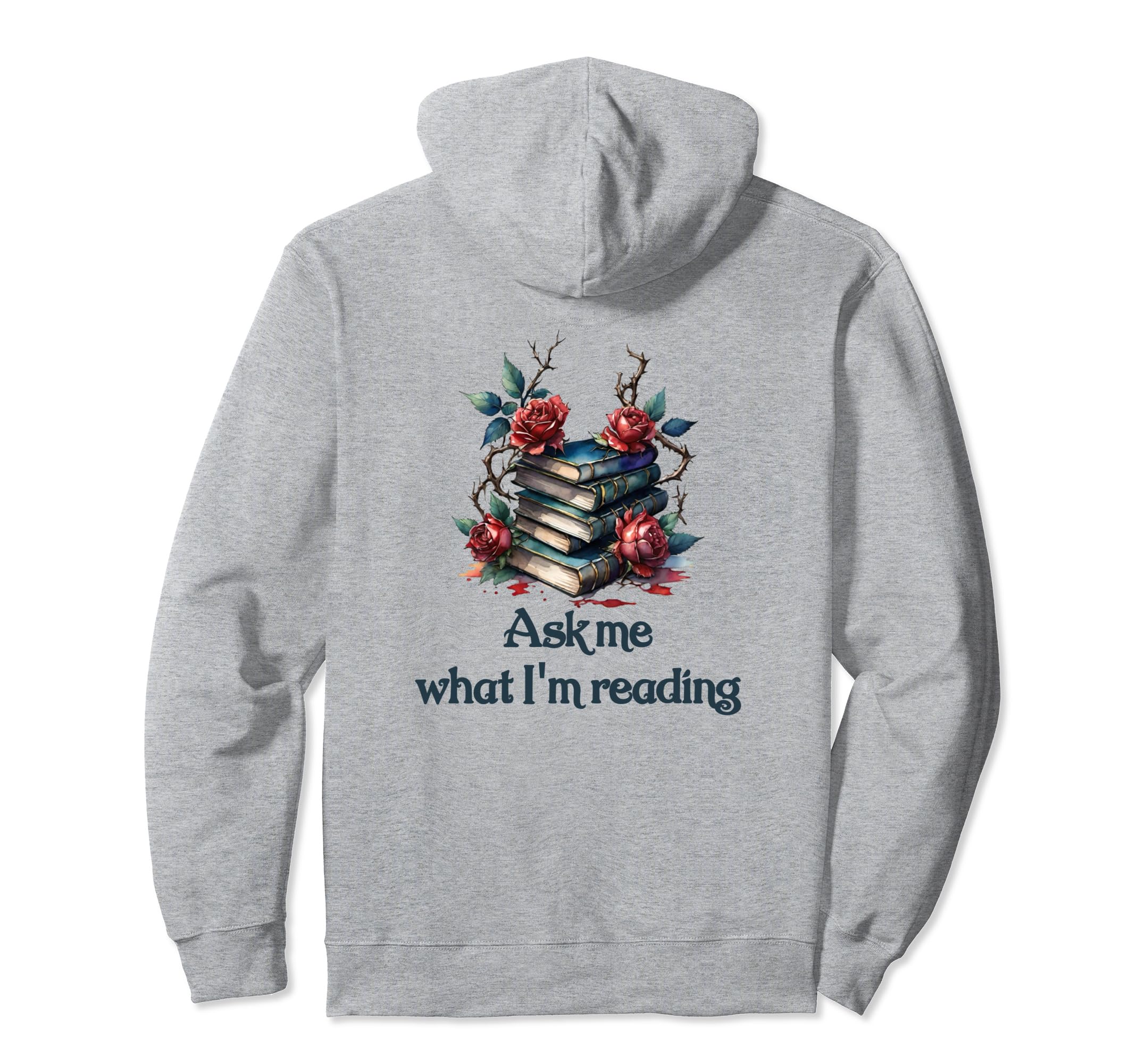 Book Worm Book Stack Reading Addict Hoodie - Unique Graphic Men Women - T-Shirt, Sweatshirt, Hoodie