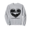 Heart Bookshelf Library Book Reading Sweatshirt - Trendy Graphic Men Women - T-Shirt, Sweatshirt, Hoodie