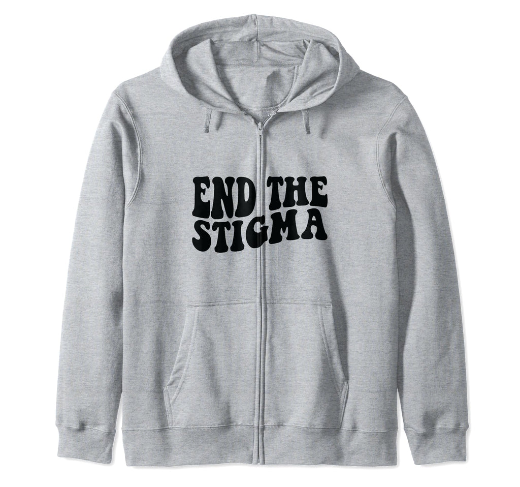 Health Awareness End Stigma Hoodie - Custom Art Print Men Women - T-Shirt, Sweatshirt, Hoodie