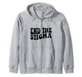 Health Awareness End Stigma Hoodie - Custom Art Print Men Women - T-Shirt, Sweatshirt, Hoodie
