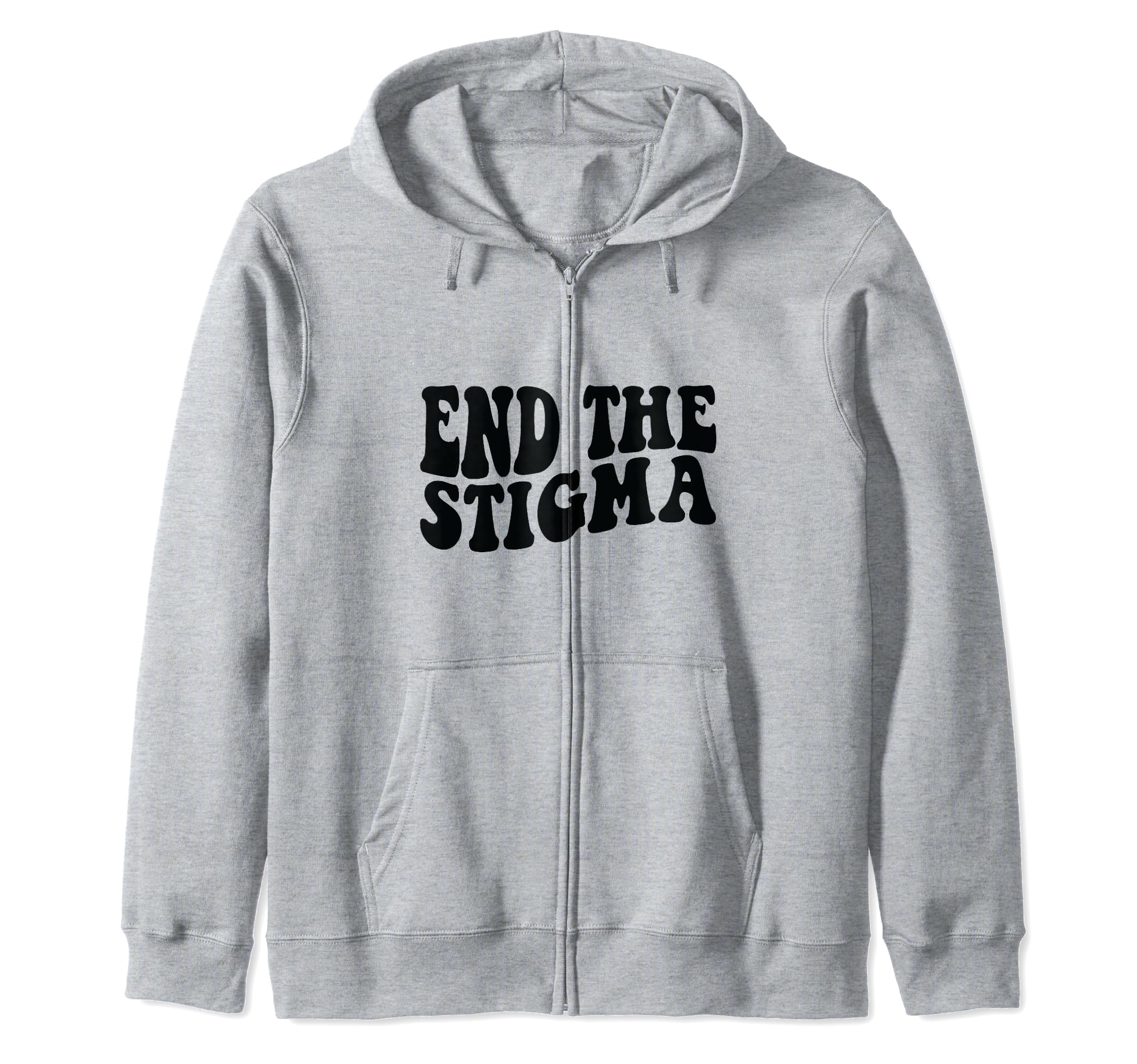 Health Awareness End Stigma Hoodie - Custom Art Print Men Women - T-Shirt, Sweatshirt, Hoodie