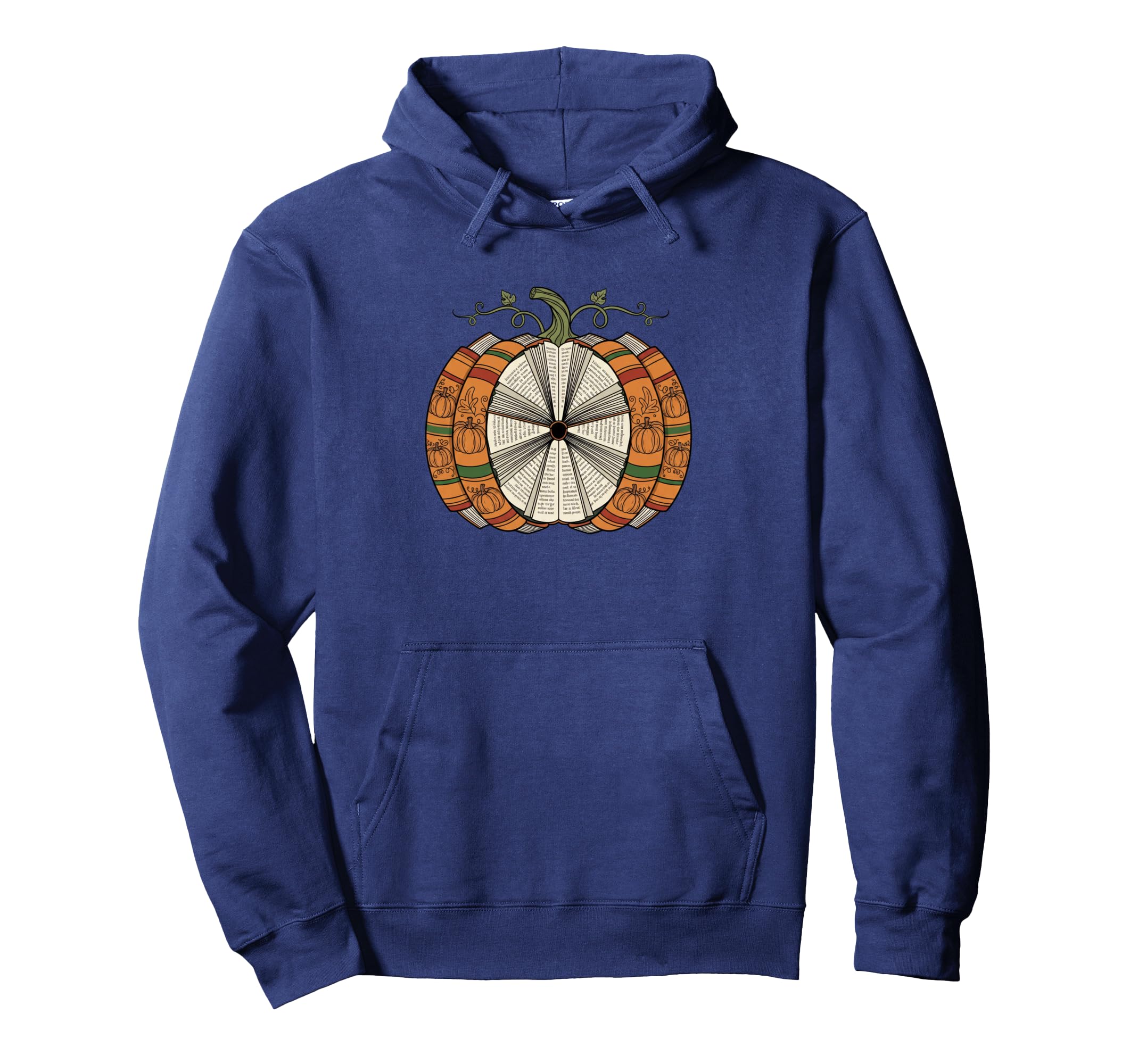 Literary Pumpkin Book Art Book Lovers Hoodie - Graphic Print for Adults - T-Shirt, Sweatshirt, Hoodie