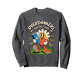 Overthinkers Social Club Fun Sweatshirt - Minimalist Print Men Women - T-Shirt, Sweatshirt, Hoodie