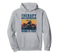 Therapy Is Expensive Wind Is Free Hoodie - Aesthetic Graphic for Adults - T-Shirt, Sweatshirt, Hoodie