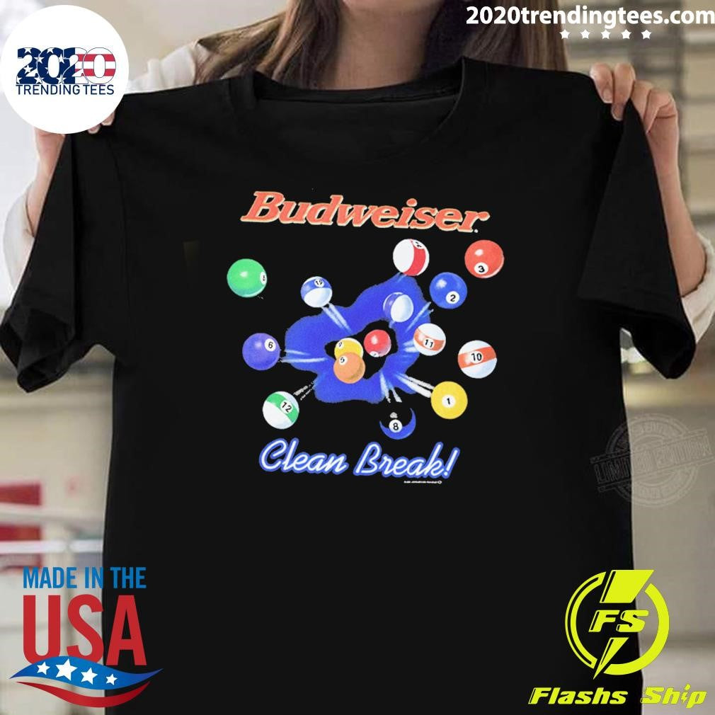 90S Budweiser Clean Break Heavy Faded Black Tee Shirt Unisex T-shirt, Sweatshirt, Hoodie, Long Sleeve Tee - T-Shirt, Sweatshirt, Hoodie
