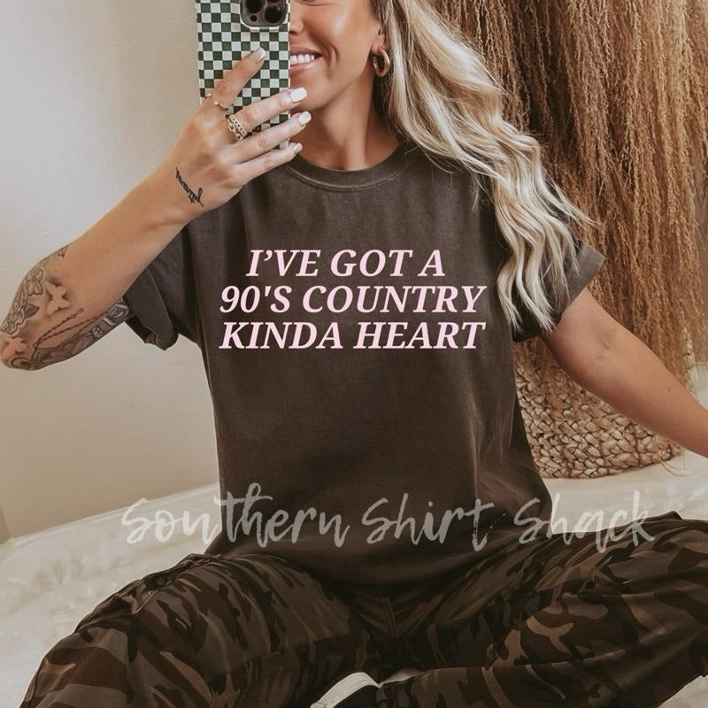 90s Country Kinda Heart Pepper Comfort Colors T-Shirts, Hoodie, Sweatshirt - T-Shirt, Sweatshirt, Hoodie