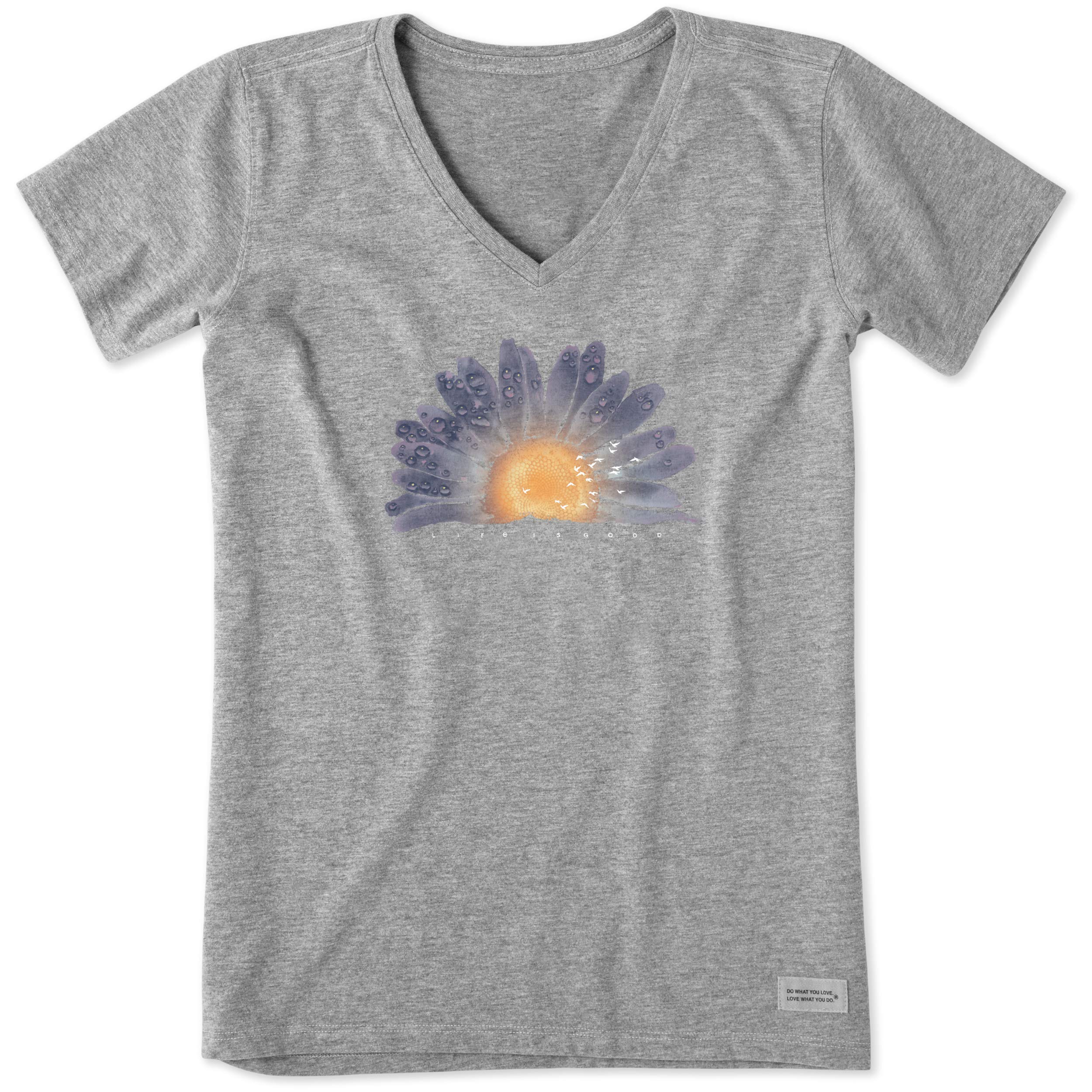 Life Is Good Womens Crusher Short T-Shirt - Casual Everyday Wear Men Women - T-Shirt, Sweatshirt, Hoodie