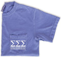 Sigma Sigma Sigma Block Letters Pocket T-Shirt Unisex T-shirt, Sweatshirt, Hoodie, Long Sleeve Tee - T-Shirt, Sweatshirt, Hoodie