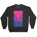 Groovy Pride Flag Landscapes: Bi Flag T-Shirts, Hoodie, Sweatshirt - T-Shirt, Sweatshirt, Hoodie