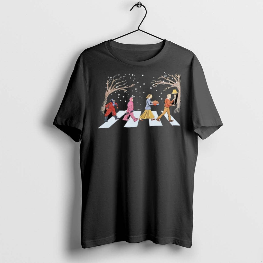 A Christmas Story Characters Walking Across T Shirts Unisex T-shirt, Sweatshirt, Hoodie, Long Sleeve Tee - T-Shirt, Sweatshirt, Hoodie