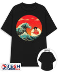 A Cloud Over Kanagawa Wave Goku shirt Unisex T-shirt, Sweatshirt, Hoodie, Long Sleeve Tee - T-Shirt, Sweatshirt, Hoodie