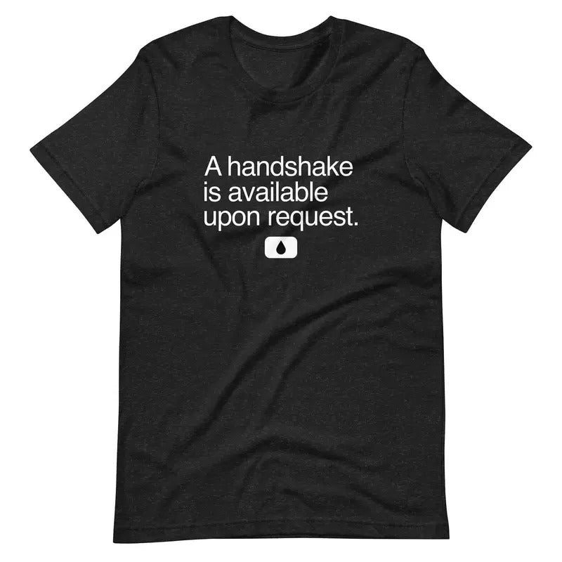 Handshake Is Available Upon Request Severance Fan Shirt (Black) T-Shirts, Hoodie, Sweatshirt - T-Shirt, Sweatshirt, Hoodie
