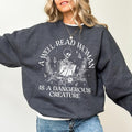 Well Read Woman Is Dangerous Creature Reading Skeleton Vintage Bookish Shirt Intellectual Feminist T-Shirts, Hoodie, Sweatshirt - T-Shirt, Sweatshirt, Hoodie