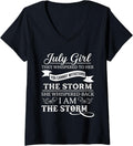 Women's July Girl They Whispered to Her You Can't Withstand Birthday V-Neck T-Shirt Unisex T-shirt, Sweatshirt, Hoodie, Long Sleeve Tee - T-Shirt, Sweatshirt, Hoodie