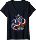 Women's 250 Anniversary USA 4th of July Patriotic 250 Years American V-Neck T-Shirt Unisex T-shirt, Sweatshirt, Hoodie, Long Sleeve Tee - T-Shirt, Sweatshirt, Hoodie