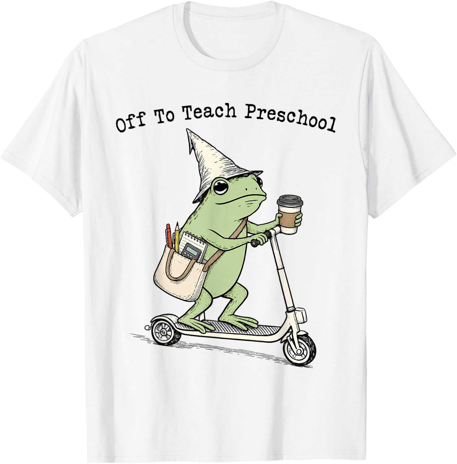 Off to Teach Preschool Teacher Frog Funny Back to School T-Shirt Unisex T-shirt, Sweatshirt, Hoodie, Long Sleeve Tee - T-Shirt, Sweatshirt, Hoodie
