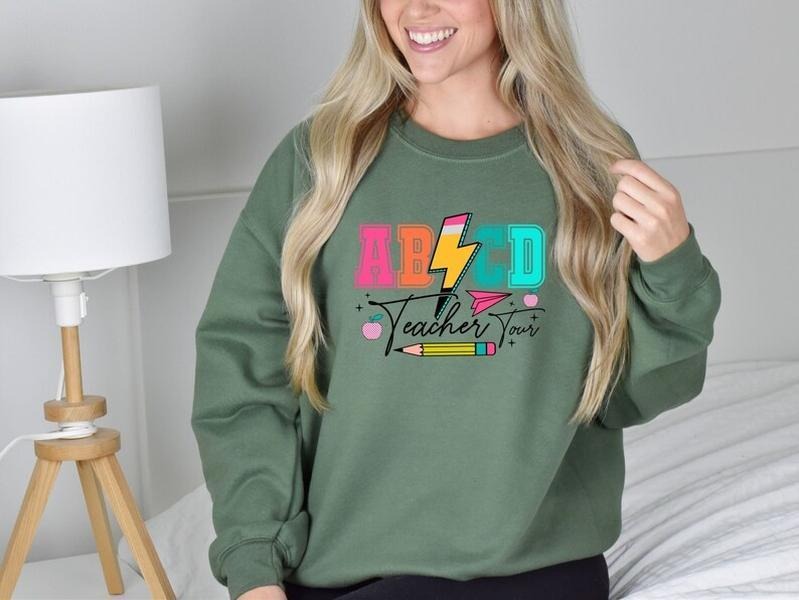 ABCD Teacher Tour Back School Retro Abcd Teacher Retro Teacher Teacher Life Shirt T-Shirts, Hoodie, Sweatshirt - T-Shirt, Sweatshirt, Hoodie