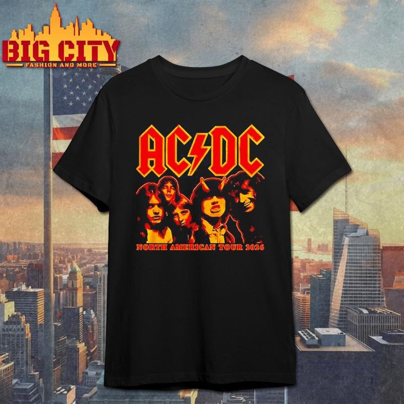 ACDC PWR UP North American 2026 Shirt Unisex T-shirt, Sweatshirt, Hoodie, Long Sleeve Tee - T-Shirt, Sweatshirt, Hoodie