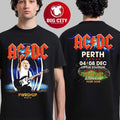 ACDC Perth Australia 2025 Event Tee PWR Up Tour At Optus Stadium On December 4 2025 Two Sided Shirt - T-Shirt, Sweatshirt, Hoodie