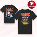 ACDC Perth PWR UP Tour Two Sided Shirt Unisex T-shirt, Sweatshirt, Hoodie, Long Sleeve Tee - T-Shirt, Sweatshirt, Hoodie