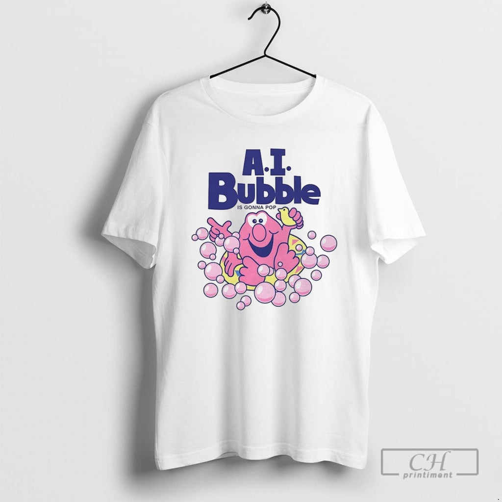Ai Bubble Is Gonna Pop T Shirts Unisex T-shirt, Sweatshirt, Hoodie, Long Sleeve Tee - T-Shirt, Sweatshirt, Hoodie