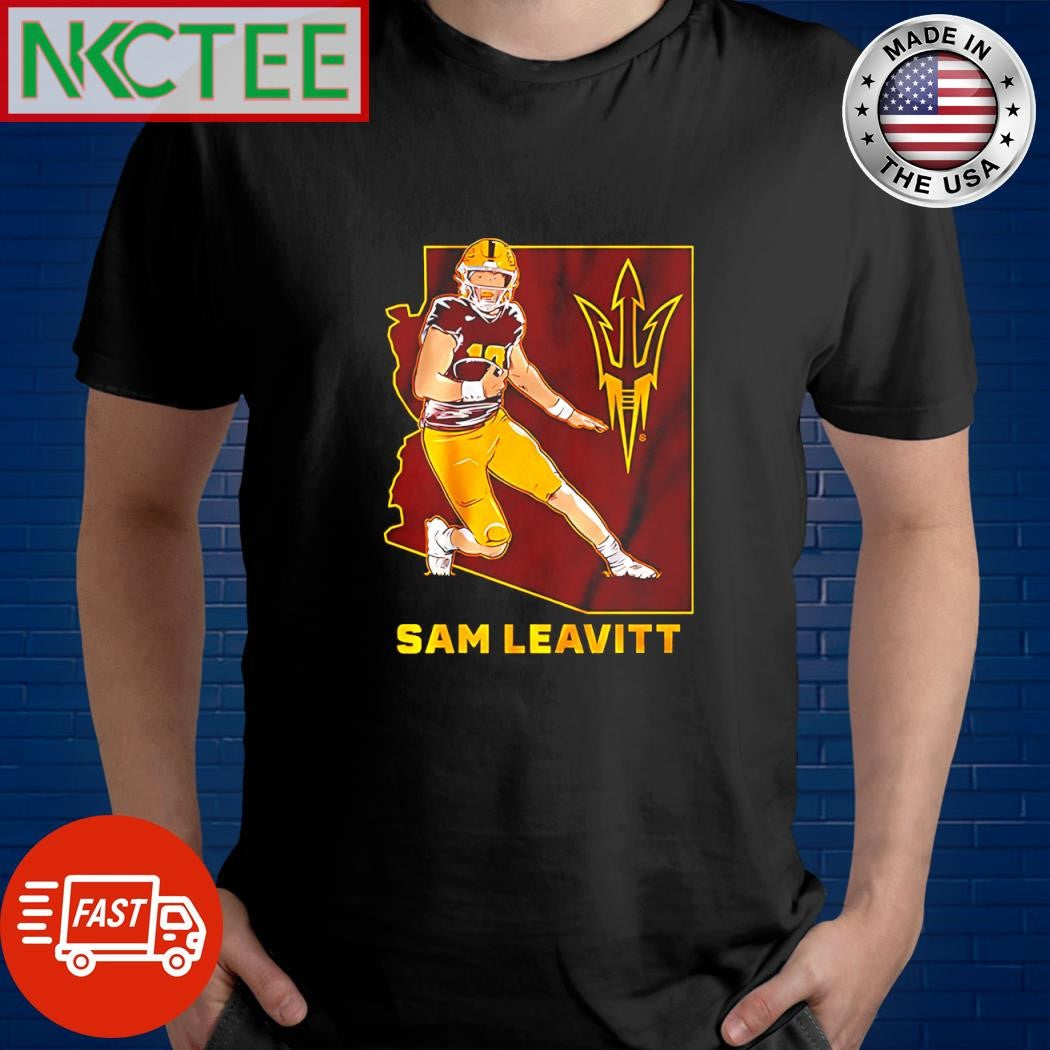 ASU Football Sam Leavitt State Star hold ball run shirt Unisex T-shirt, Sweatshirt, Hoodie, Long Sleeve Tee - T-Shirt, Sweatshirt, Hoodie