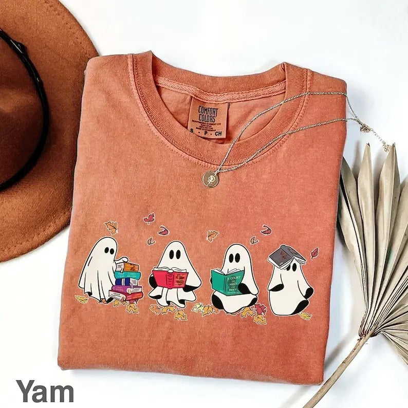 Acotar Ghost Bookish Halloween Shirt Acotar Ghost Throne Glass Halloween Shirt Halloween Shirt Bookish Ghost Shirt T-Shirts, Hoodie, Sweatshirt - T-Shirt, Sweatshirt, Hoodie